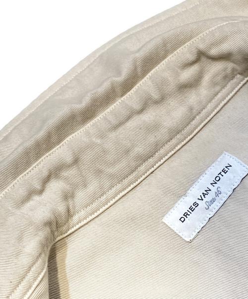 DRIES VAN NOTEN（ドリスヴァンノッテン）DRIES VAN NOTEN (ドリスヴァンノッテン) Belted Bag Long Sleeve Shirt（ベルトバッグ付き長袖シャツ） ベージュ サイズ:46の古着・服飾アイテム