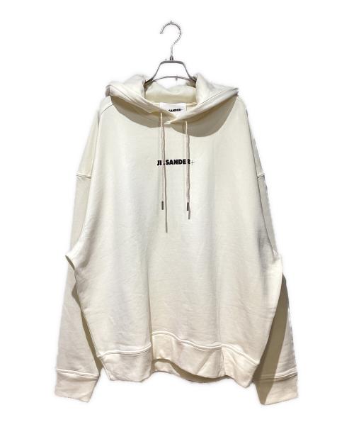 JIL SANDER+（ジルサンダープラス）JIL SANDER+ (ジルサンダープラス) プルオーバーロゴパーカー アイボリー サイズ:XLの古着・服飾アイテム