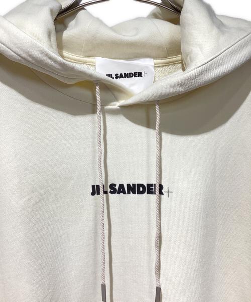 JIL SANDER+（ジルサンダープラス）JIL SANDER+ (ジルサンダープラス) プルオーバーロゴパーカー アイボリー サイズ:XLの古着・服飾アイテム
