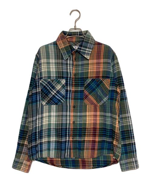 OFFWHITE（オフホワイト）OFFWHITE (オフホワイト) STENCIL FLANNEL CHECK SHIRT チェック柄 サイズ:XSの古着・服飾アイテム