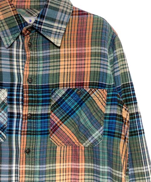 OFFWHITE（オフホワイト）OFFWHITE (オフホワイト) STENCIL FLANNEL CHECK SHIRT チェック柄 サイズ:XSの古着・服飾アイテム