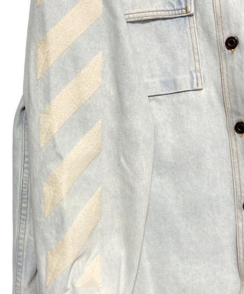 OFFWHITE（オフホワイト）OFFWHITE (オフホワイト) デニムジャケット ブルー サイズ:Sの古着・服飾アイテム