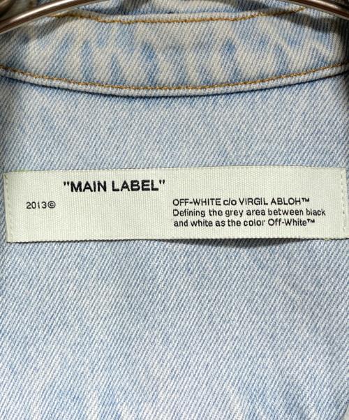 OFFWHITE（オフホワイト）OFFWHITE (オフホワイト) デニムジャケット ブルー サイズ:Sの古着・服飾アイテム