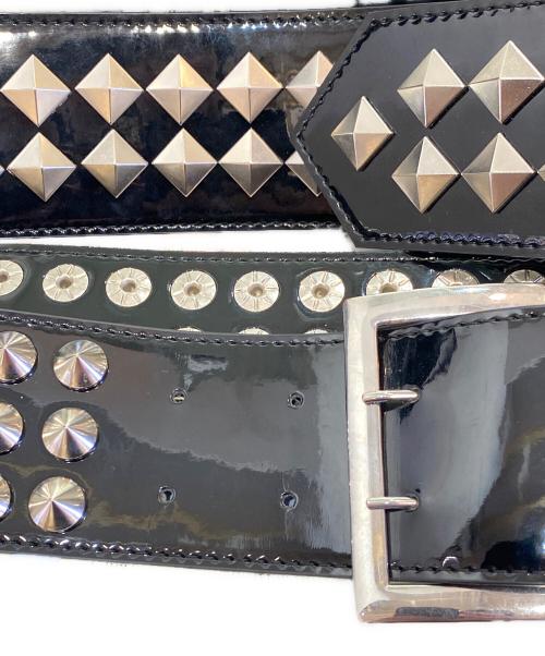 JUNYA WATANABE（ジュンヤワタナベ）JUNYA WATANABE (ジュンヤワタナベ) スタッズベルト ブラック サイズ:-の古着・服飾アイテム