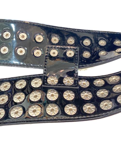 JUNYA WATANABE（ジュンヤワタナベ）JUNYA WATANABE (ジュンヤワタナベ) スタッズベルト ブラック サイズ:-の古着・服飾アイテム