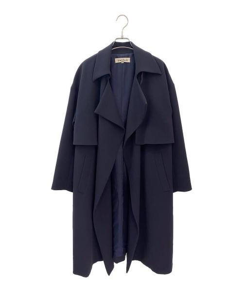 ENFOLD（エンフォルド）ENFOLD (エンフォルド) スプリングコクーンコート ネイビー サイズ:38の古着・服飾アイテム