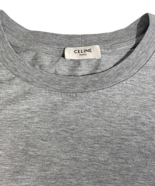 CELINE（セリーヌ）CELINE (セリーヌ) ロゴ半袖カットソー グレー サイズ:Lの古着・服飾アイテム