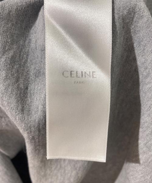 CELINE（セリーヌ）CELINE (セリーヌ) ロゴ半袖カットソー グレー サイズ:Lの古着・服飾アイテム