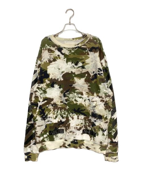 OFFWHITE（オフホワイト）OFFWHITE (オフホワイト) カモフラ柄スウェット オリーブ サイズ:Mの古着・服飾アイテム