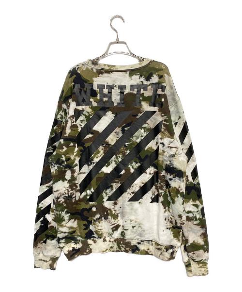 OFFWHITE（オフホワイト）OFFWHITE (オフホワイト) カモフラ柄スウェット オリーブ サイズ:Mの古着・服飾アイテム