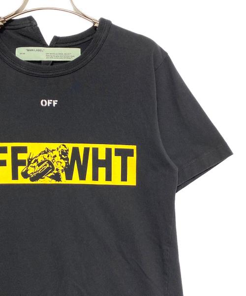 OFFWHITE（オフホワイト）OFFWHITE (オフホワイト) MOTO SPLICED TEE ブラック サイズ:XSの古着・服飾アイテム
