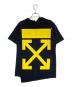 OFFWHITE (オフホワイト) MOTO SPLICED TEE ブラック サイズ:XS：8000円