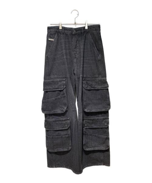 DIESEL（ディーゼル）DIESEL (ディーゼル) デニムパンツ ブラック サイズ:ウエスト23の古着・服飾アイテム