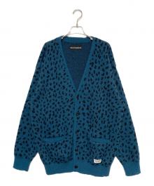 WACKO MARIA（ワコマリア）の古着「LEOPARD MOHAIR CARDIGAN」｜ネイビー