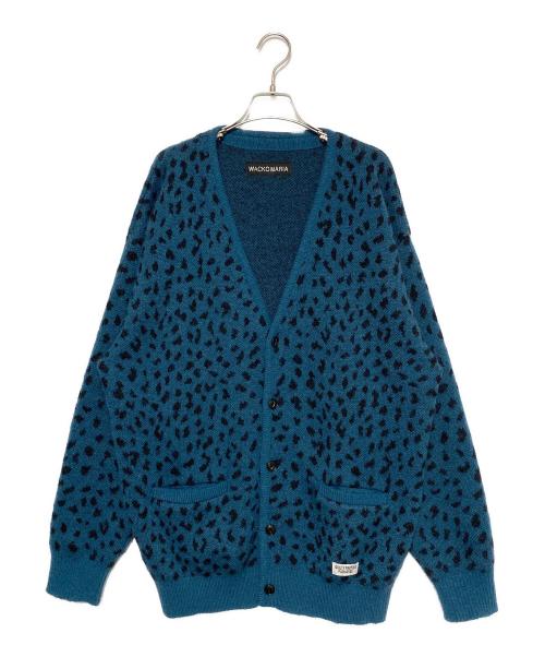 WACKO MARIA（ワコマリア）WACKO MARIA (ワコマリア) LEOPARD MOHAIR CARDIGAN ネイビー サイズ:XLの古着・服飾アイテム