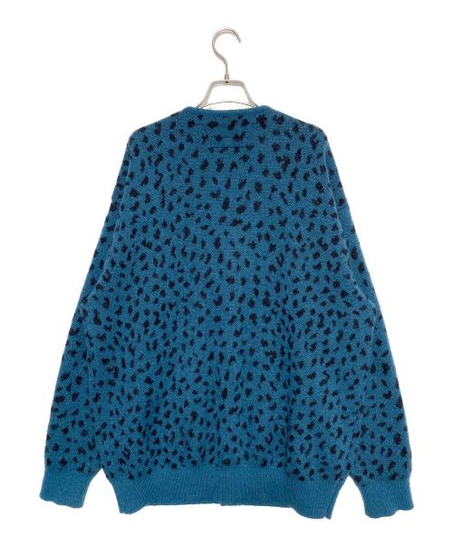 WACKO MARIA（ワコマリア）WACKO MARIA (ワコマリア) LEOPARD MOHAIR CARDIGAN ネイビー サイズ:XLの古着・服飾アイテム