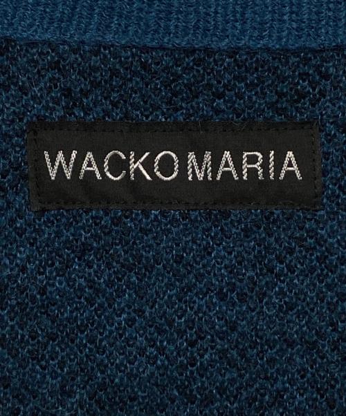 WACKO MARIA（ワコマリア）WACKO MARIA (ワコマリア) LEOPARD MOHAIR CARDIGAN ネイビー サイズ:XLの古着・服飾アイテム