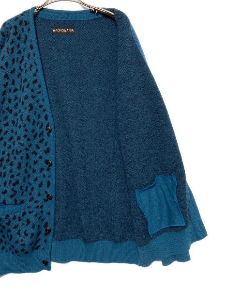 WACKO MARIA（ワコマリア）WACKO MARIA (ワコマリア) LEOPARD MOHAIR CARDIGAN ネイビー サイズ:XLの古着・服飾アイテム