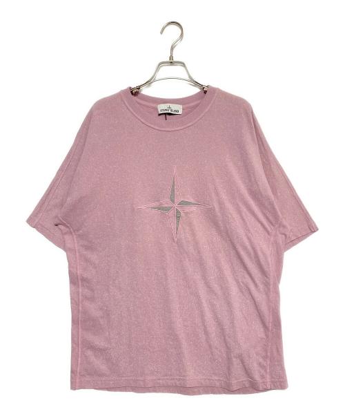 STONE ISLAND（ストーンアイランド）STONE ISLAND (ストーンアイランド) 半袖カットソー ピンク サイズ:Lの古着・服飾アイテム