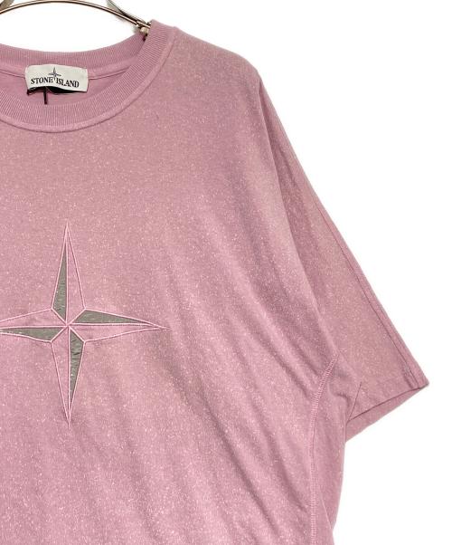 STONE ISLAND（ストーンアイランド）STONE ISLAND (ストーンアイランド) 半袖カットソー ピンク サイズ:Lの古着・服飾アイテム