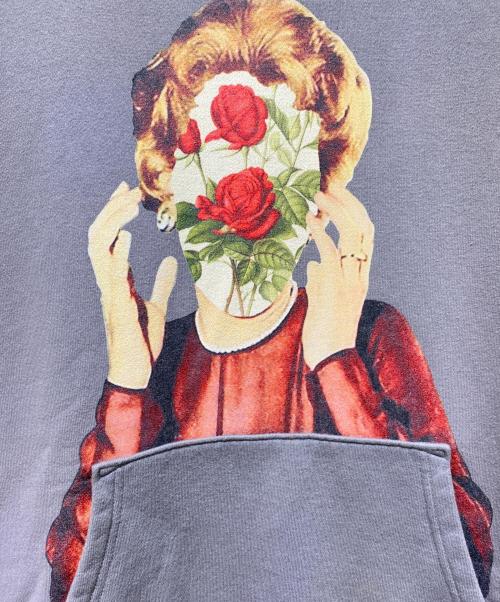 UNDERCOVER（アンダーカバー）UNDERCOVER (アンダーカバー) Rose Face Hoodie（ローズフェイスフーディー） グレー サイズ:4の古着・服飾アイテム