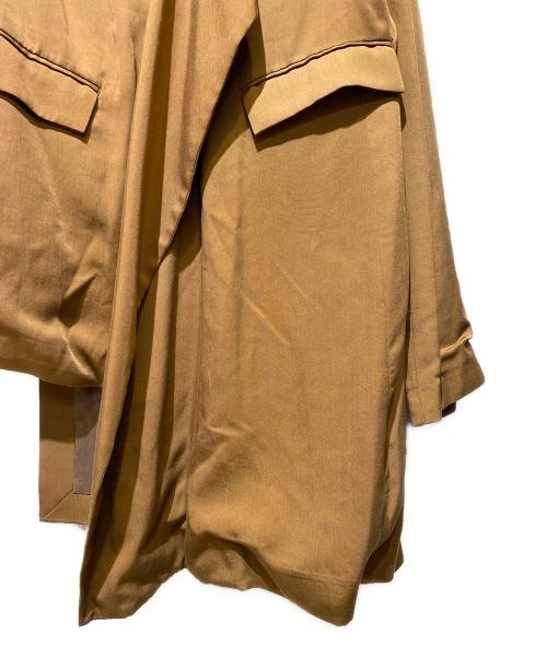 GROUND Y（グラウンドワイ）GROUND Y (グラウンドワイ) アシンメトリージャケット ブラウン サイズ:3の古着・服飾アイテム