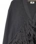 中古・古着 COMME des GARCONS HOMME PLUS (コムデギャルソンオムプリュス) フリンジニットカーディガン ブラック サイズ:M：35000円