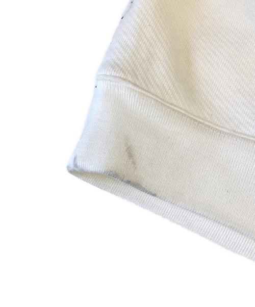 Maison Margiela（メゾンマルジェラ）Maison Margiela (メゾンマルジェラ) DIAGONAL PAINT EFFECT HOODIE ホワイト サイズ:48の古着・服飾アイテム