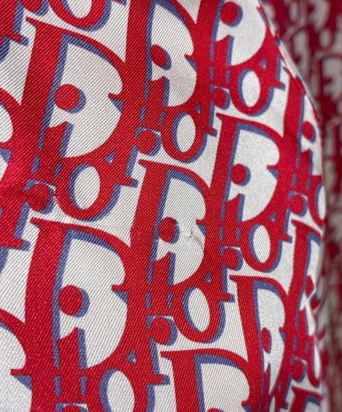 Christian Dior（クリスチャン ディオール）Christian Dior (クリスチャン ディオール) オブリークシルクシャツ レッド サイズ:39の古着・服飾アイテム