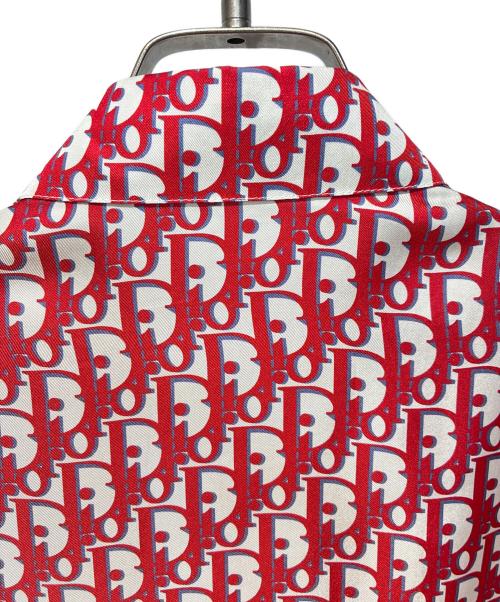 Christian Dior（クリスチャン ディオール）Christian Dior (クリスチャン ディオール) オブリークシルクシャツ レッド サイズ:39の古着・服飾アイテム