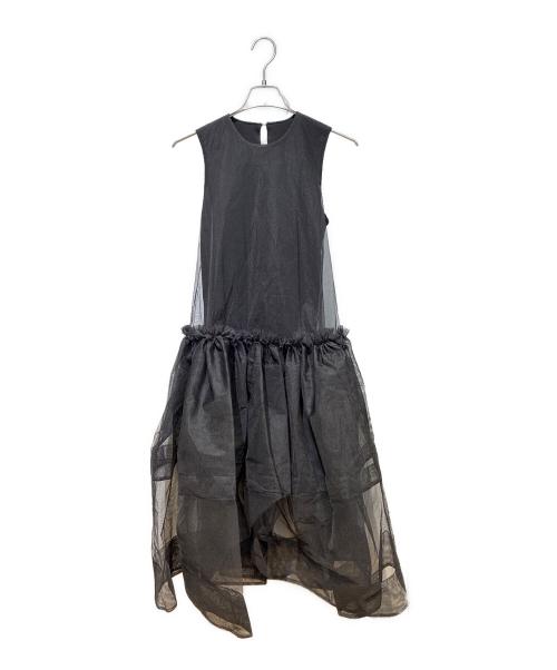 cygne（シーニュ）cygne (シーニュ) チュールワンピース Didier ブラックの古着・服飾アイテム