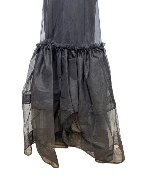 cygne（シーニュ）cygne (シーニュ) チュールワンピース Didier ブラックの古着・服飾アイテム