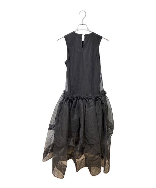 cygne（シーニュ）cygne (シーニュ) チュールワンピース Didier ブラックの古着・服飾アイテム