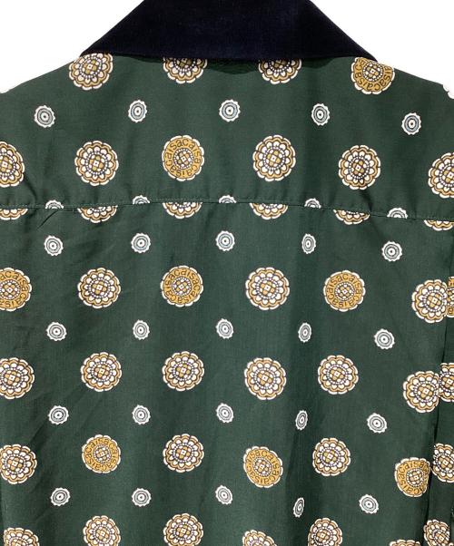 sacai（サカイ）sacai (サカイ) Komon Print Shirt グリーン サイズ:3の古着・服飾アイテム
