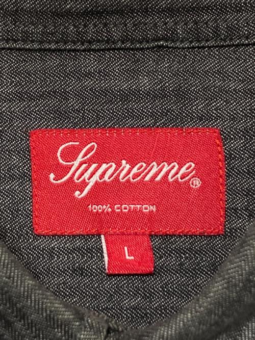 SUPREME（シュプリーム）SUPREME (シュプリーム) Herringbone Denim Shirt グレー サイズ:Lの古着・服飾アイテム