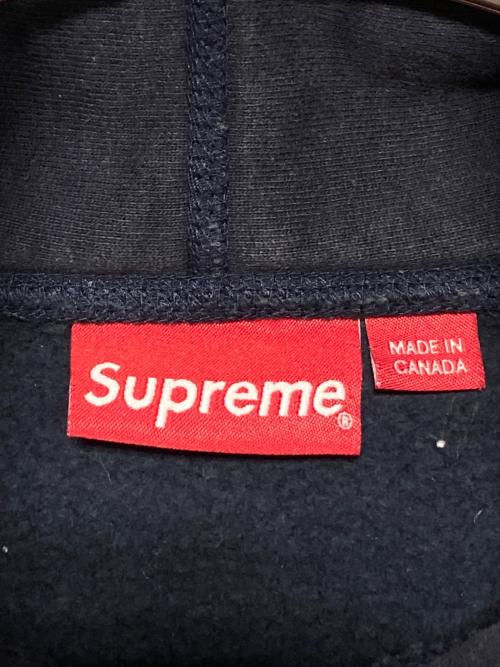 SUPREME（シュプリーム）SUPREME (シュプリーム) Cross Box Logo Hooded Sweatshirt ネイビー サイズ:Mの古着・服飾アイテム