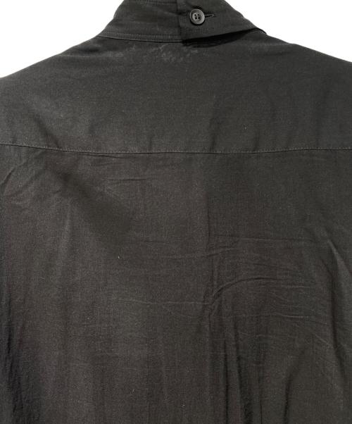 Yohji Yamamoto pour homme（ヨウジヤマモト プールオム）Yohji Yamamoto pour homme (ヨウジヤマモト プールオム) 二重フラシ布付きBシャツ ブラック サイズ:3の古着・服飾アイテム