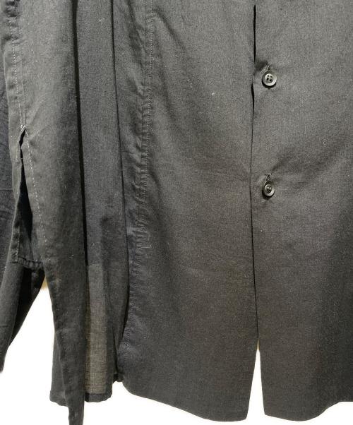 Yohji Yamamoto pour homme（ヨウジヤマモト プールオム）Yohji Yamamoto pour homme (ヨウジヤマモト プールオム) 二重フラシ布付きBシャツ ブラック サイズ:3の古着・服飾アイテム