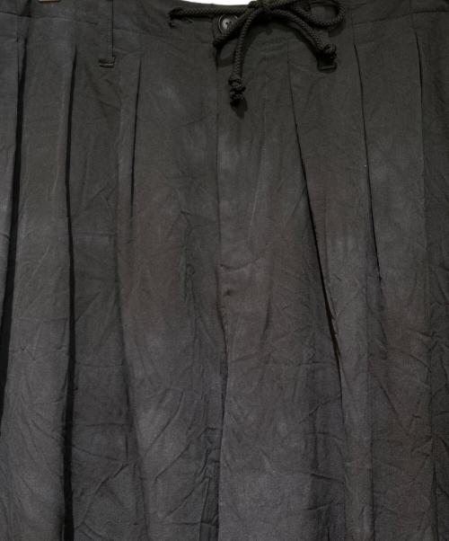 Yohji Yamamoto pour homme（ヨウジヤマモト プールオム）Yohji Yamamoto pour homme (ヨウジヤマモト プールオム) 20AW むら染めバルーンパンツ ブラック サイズ:3の古着・服飾アイテム