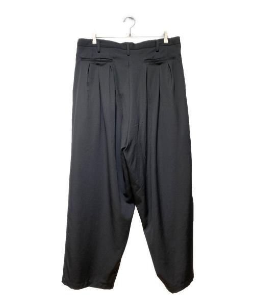 Yohji Yamamoto pour homme（ヨウジヤマモト プールオム）Yohji Yamamoto pour homme (ヨウジヤマモト プールオム) 刺繍ロゴパンツ ブラック サイズ:1の古着・服飾アイテム