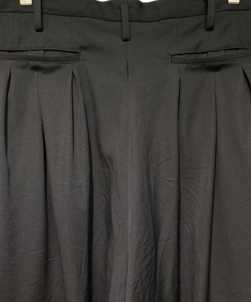 Yohji Yamamoto pour homme（ヨウジヤマモト プールオム）Yohji Yamamoto pour homme (ヨウジヤマモト プールオム) 刺繍ロゴパンツ ブラック サイズ:1の古着・服飾アイテム