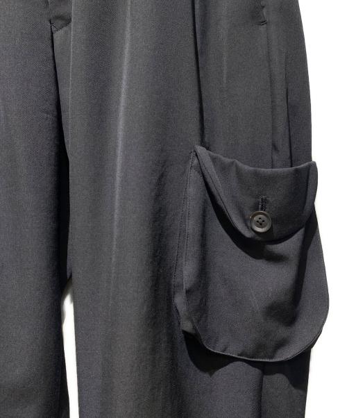 Yohji Yamamoto pour homme（ヨウジヤマモト プールオム）Yohji Yamamoto pour homme (ヨウジヤマモト プールオム) 20SS シワギャバポケットアレンジパンツ ブラック サイズ:3の古着・服飾アイテム