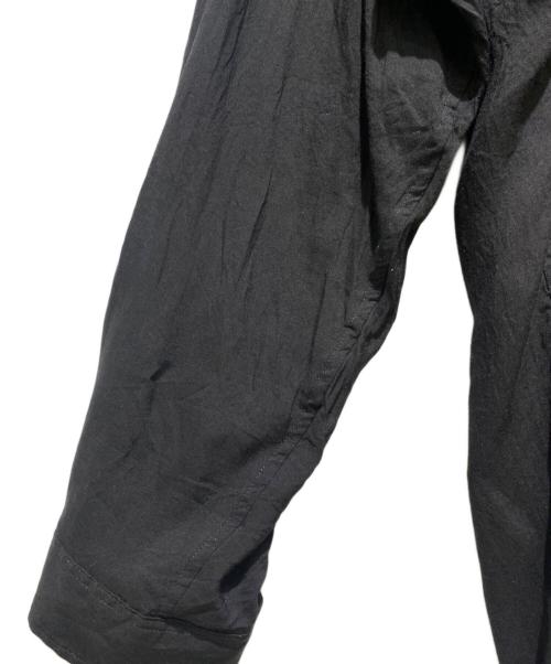 Yohji Yamamoto pour homme（ヨウジヤマモト プールオム）Yohji Yamamoto pour homme (ヨウジヤマモト プールオム) ダブルテンセルロングシャツ ブラック サイズ:2の古着・服飾アイテム