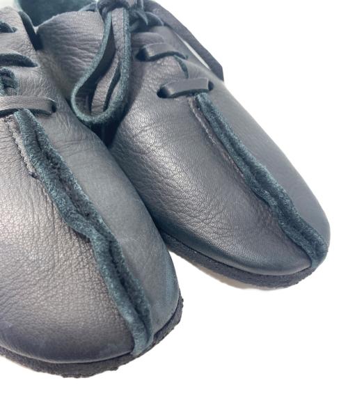 Yohji Yamamoto pour homme（ヨウジヤマモト プールオム）Yohji Yamamoto pour homme (ヨウジヤマモト プールオム) DEER NATURAL CENTER SEAM SHOES ブラック サイズ:2/4の古着・服飾アイテム