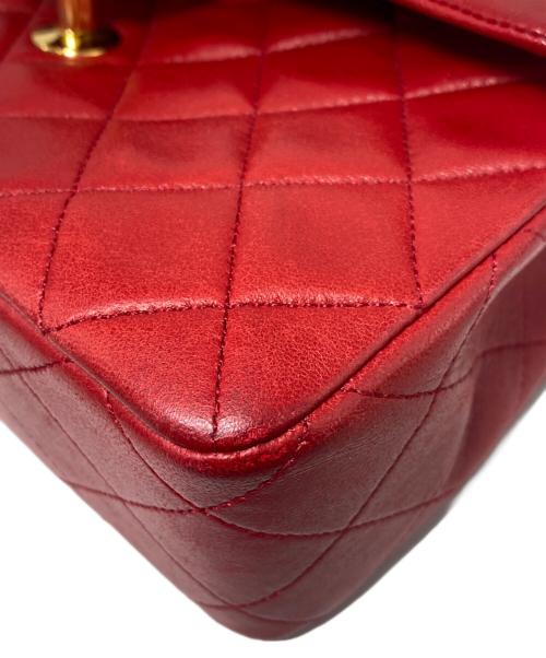 CHANEL（シャネル）CHANEL (シャネル) ミニマトラッセ チェーンショルダーバッグ レッド×ゴールド金具 サイズ:ミニの古着・服飾アイテム
