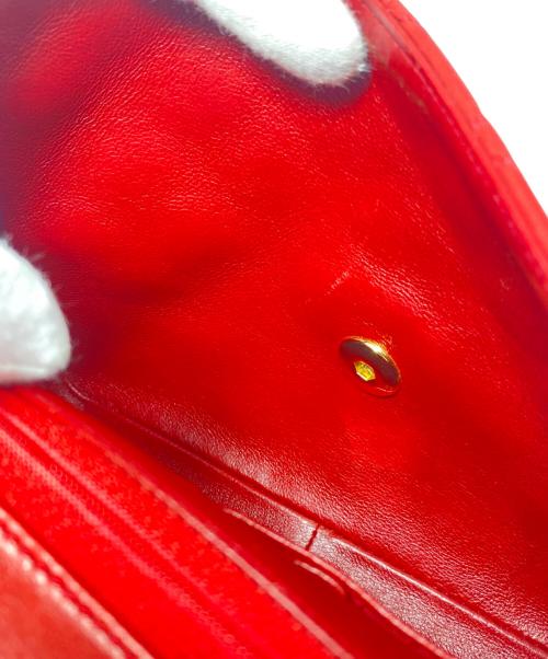 CHANEL（シャネル）CHANEL (シャネル) ミニマトラッセ チェーンショルダーバッグ レッド×ゴールド金具 サイズ:ミニの古着・服飾アイテム