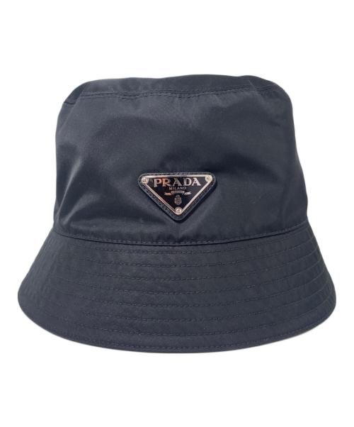 PRADA（プラダ）PRADA (プラダ) Re-Nylon バケットハット ブラック サイズ:Mの古着・服飾アイテム