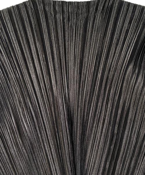 PLEATS PLEASE（プリーツプリーズ）PLEATS PLEASE (プリーツプリーズ) プリーツカーディガン ブラック サイズ:3の古着・服飾アイテム