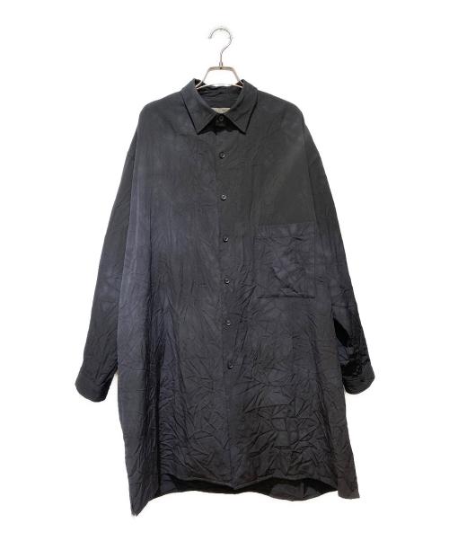 Yohji Yamamoto pour homme（ヨウジヤマモト プールオム）Yohji Yamamoto pour homme (ヨウジヤマモト プールオム) むら染めロングシャツ ブラック サイズ:1の古着・服飾アイテム