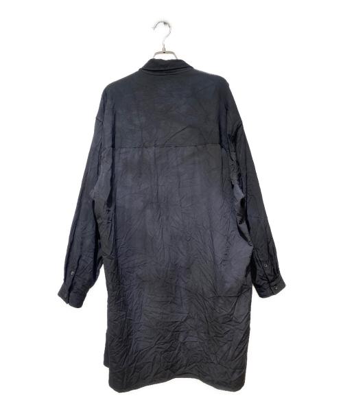 Yohji Yamamoto pour homme（ヨウジヤマモト プールオム）Yohji Yamamoto pour homme (ヨウジヤマモト プールオム) むら染めロングシャツ ブラック サイズ:1の古着・服飾アイテム